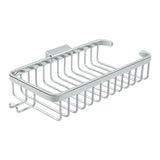 Deltana - Wire Basket, 10-3/8'' Rectangular, Shallow, With Hook - Polished Chrome