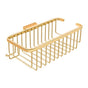 Deltana - Wire Basket 10-3/8'', Deep, Rectangular with Hook - PVD Polished Brass