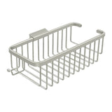 Deltana - Wire Basket 10-3/8'', Deep, Rectangular with Hook - Brushed Nickel