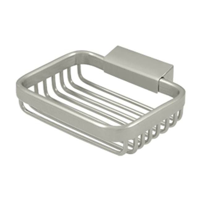 Deltana - Wire Basket, 4-3/4'' Rectangular Soap Holder - Brushed Nickel