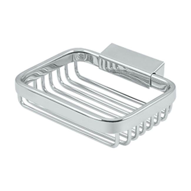 Deltana - Wire Basket, 4-3/4'' Rectangular Soap Holder - Polished Chrome