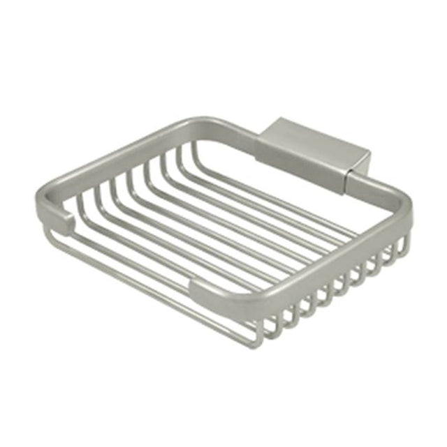 Deltana - Wire Basket, 6'' Rectangular Soap Holder - Brushed Nickel
