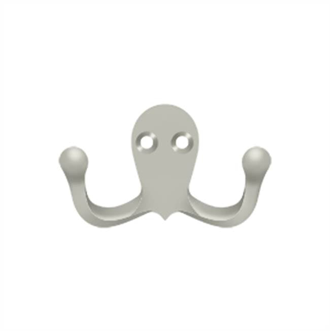 Deltana - Double Hook - Brushed Nickel