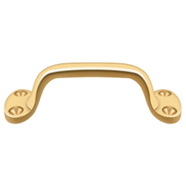 Deltana - Pull, 6'' Overall - PVD Polished Brass