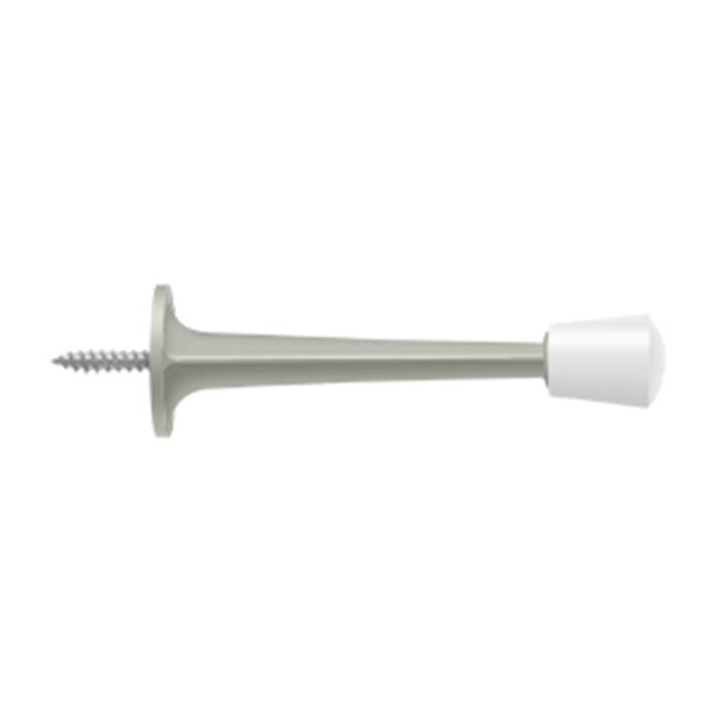 Deltana - 3'' Baseboard Door Bumper, Zinc Die-Cast - Brushed Nickel