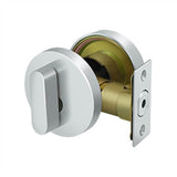 Deltana - Zinc Modern Low Profile Deadbolt Lock Grade 3 - Polished Chrome