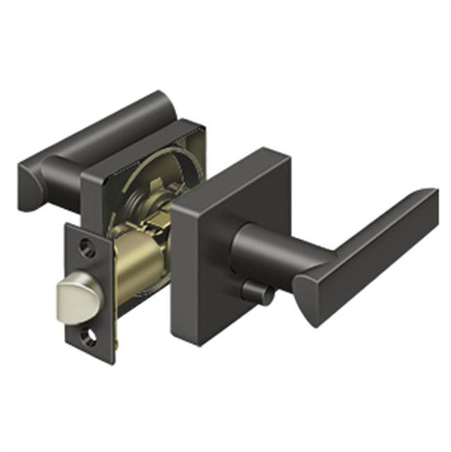 Deltana - Livingston Lever Privacy, Left Hand - Oil-rubbed Bronze