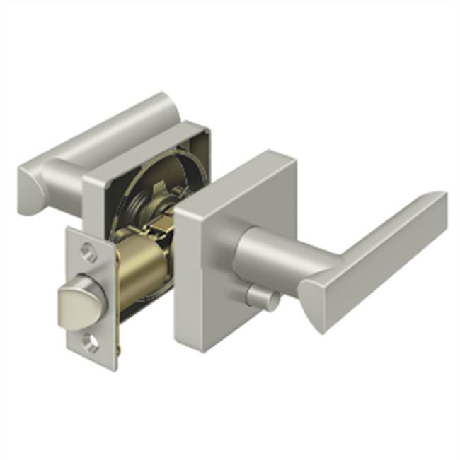 Deltana - Livingston Lever Privacy, Left Hand - Brushed Nickel