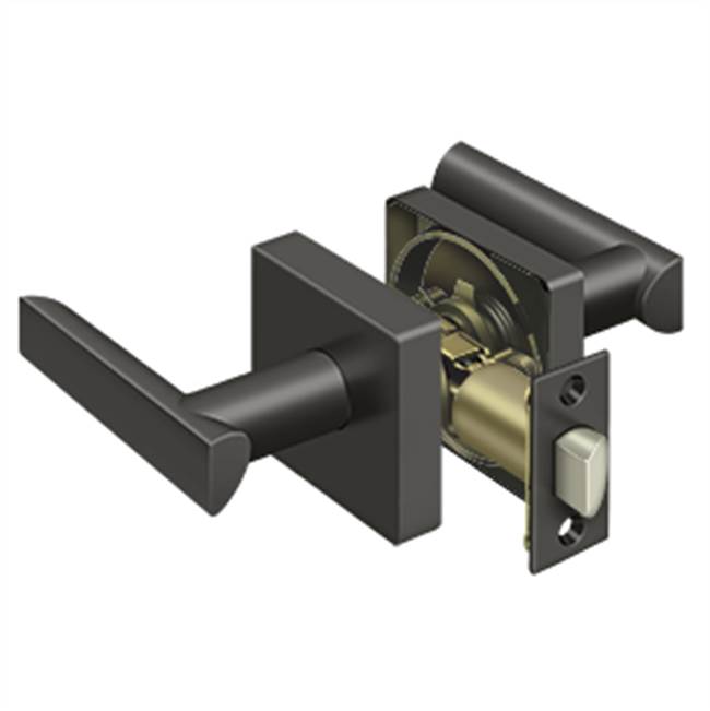 Deltana - Livingston Lever Passage, Universal Handing - Oil-rubbed Bronze