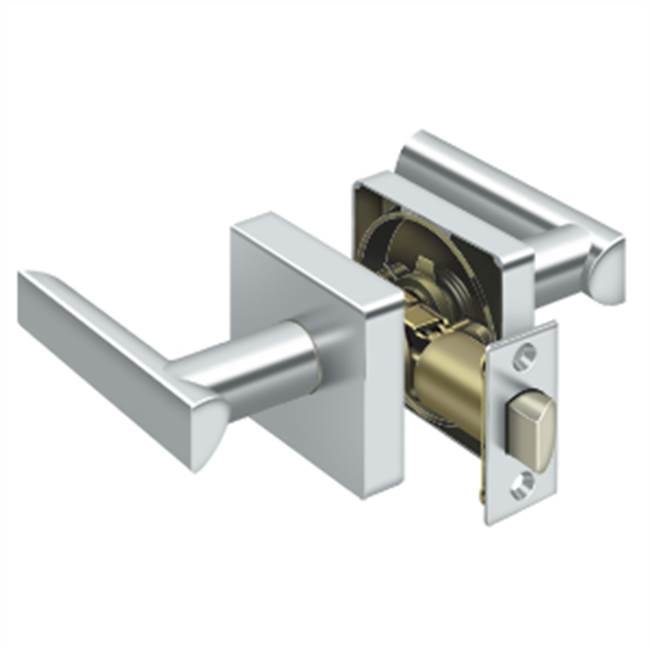 Deltana - Livingston Lever Passage, Universal Handing - Polished Chrome
