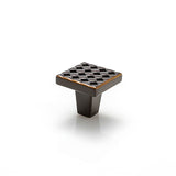 Du Verre - Argyle Square Knob 1 1/4 Inch - Oil Rubbed Bronze - Oil Rubbed Bronze