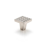 Du Verre - Argyle Square Knob 1 1/4 Inch - Satin Nickel - Satin Nickel
