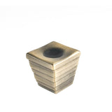 Du Verre - Forged 2 Large Cube Knob 1 3/8 Inch - Antique Brass - Antique Brass