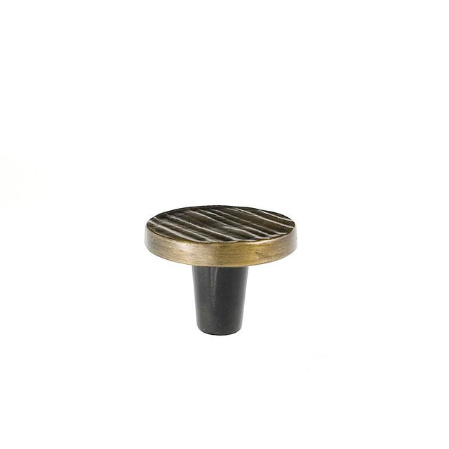 Du Verre - Forged 3 Round Knob 1 1/2 Inch - Antique Brass - Antique Brass