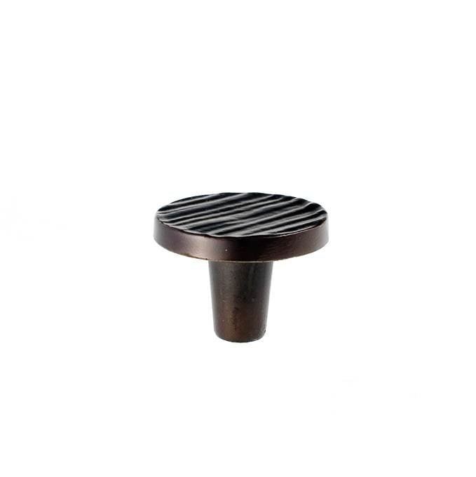 Du Verre - Forged 3 Round Knob 1 1/2 Inch - Oil Rubbed Bronze - Oil Rubbed Bronze