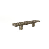 Du Verre - Forged 3 Flat Bar Pull 3 Inch (c-c) - Antique Brass - Antique Brass