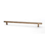 Du Verre - Forged 3 Square Bar Pull 14 1/4 Inch (c-c) - Antique Brass - Antique Brass