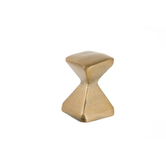 Du Verre - Forged 2 Small Square Knob 5/8 Inch - Antique Brass - Antique Brass