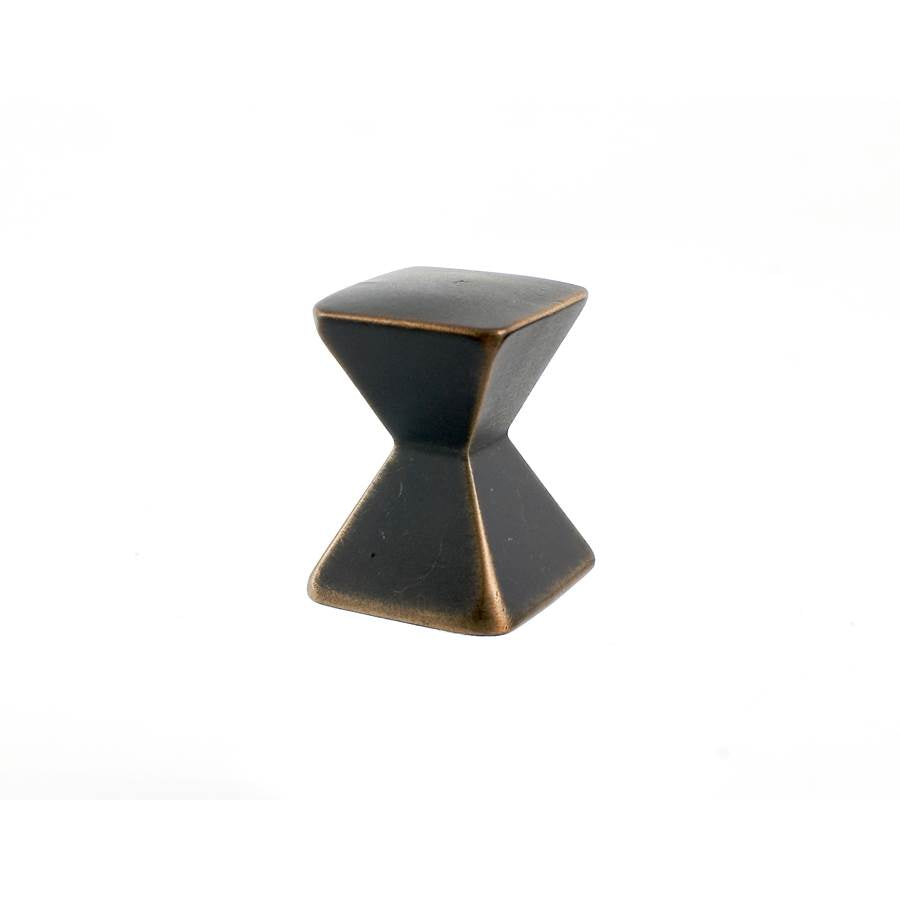 Du Verre - Forged 2 Large Square Knob 1 1/8 Inch - Oil Rubbed Bronze - Oil Rubbed Bronze