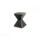 Du Verre - Forged 2 Large Square Knob 1 1/8 Inch - Oil Rubbed Bronze - Oil Rubbed Bronze