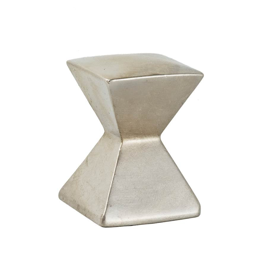 Du Verre - Forged 2 Large Square Knob 1 1/8 Inch - Satin Nickel - Satin Nickel