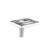 Du Verre - Marcel Knob 1 1/2 Inch - Polished Aluminum - Polished Aluminum