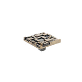 Du Verre - Offset Square Knob 2 1/2 Inch - Antique Brass - Antique Brass
