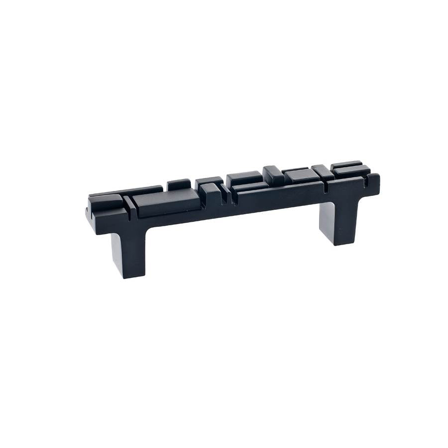 Du Verre - Offset Pull 3 3/4 Inch (c-c) - Black Matte - Black Matte