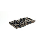 Du Verre - Offset Rectangle Pull 1 Inch (c-c) - Antique Brass - Antique Brass