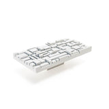 Du Verre - Offset Rectangle Pull 1 Inch (c-c) - White - White