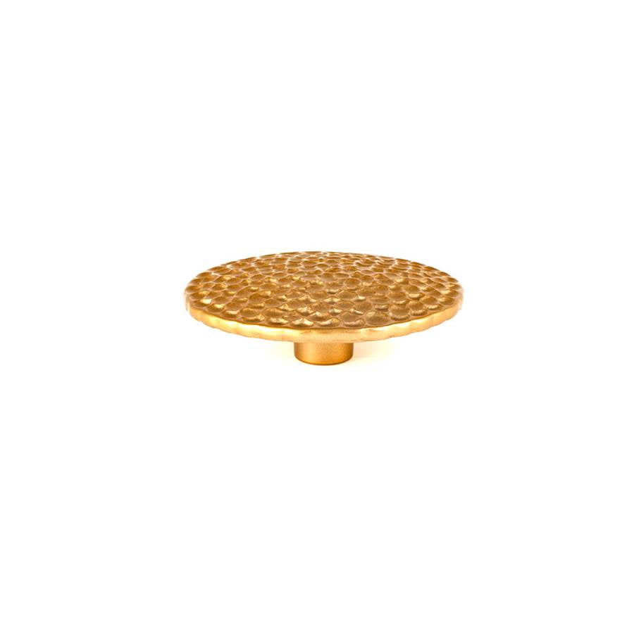 Du Verre - Pomegranate Round Knob 4 3/8 Inch - Satin Brass - Satin Brass