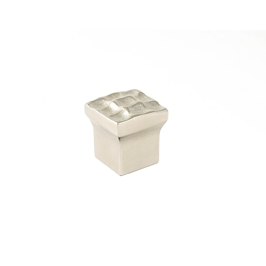 Du Verre - Pomegranate Square Knob 7/8 Inch - Satin Nickel - Satin Nickel