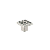 Du Verre - Pomegranate Square Knob 1 Inch - Satin Nickel - Satin Nickel