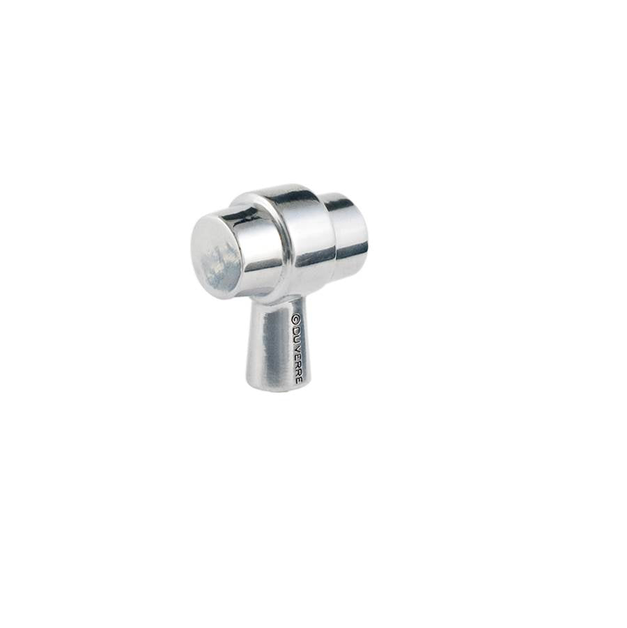 Du Verre - Primitive Knob 1 1/4 Inch - Polished Aluminum - Polished Aluminum