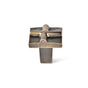 Du Verre - Rio Small Cross Knob 1 Inch - Antique Brass - Antique Brass