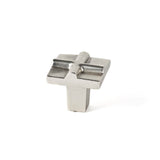 Du Verre - Rio Small Cross Knob 1 Inch - Satin Nickel - Satin Nickel