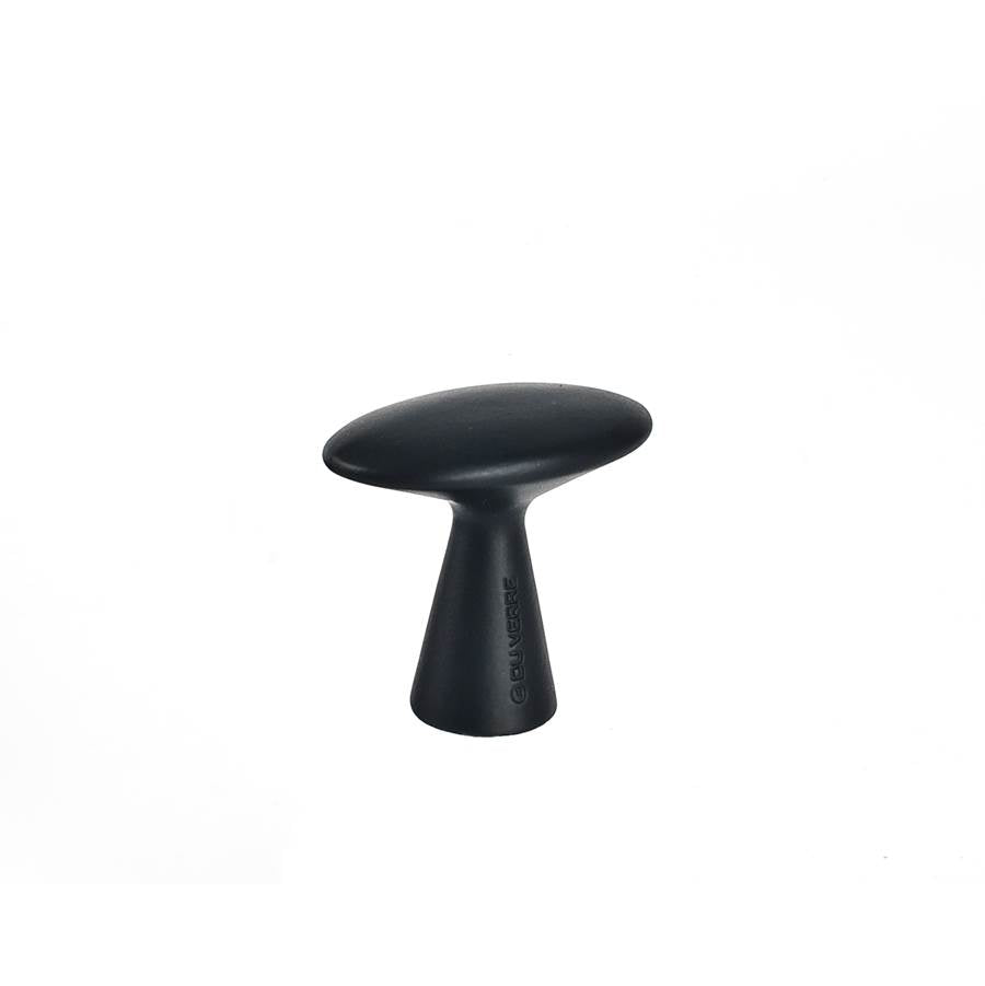 Du Verre - Series 3 Knob 1 5/8 Inch - Black Matte - Black Matte