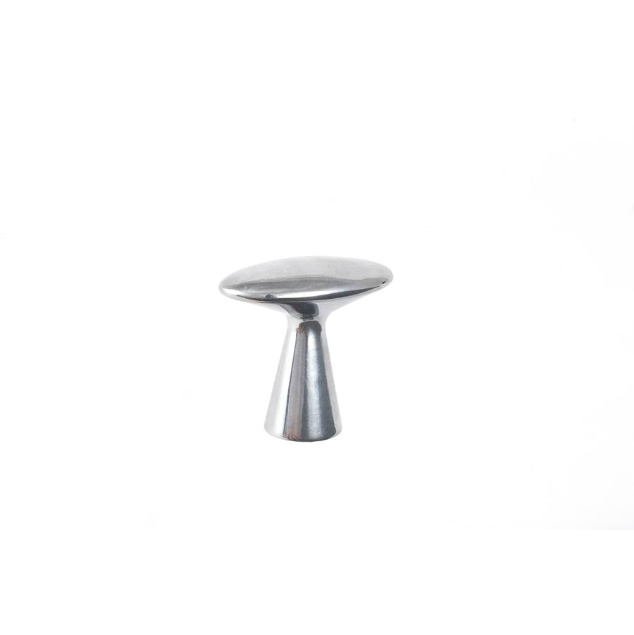 Du Verre - Series 3 Knob 1 5/8 Inch - Polished Aluminum - Polished Aluminum