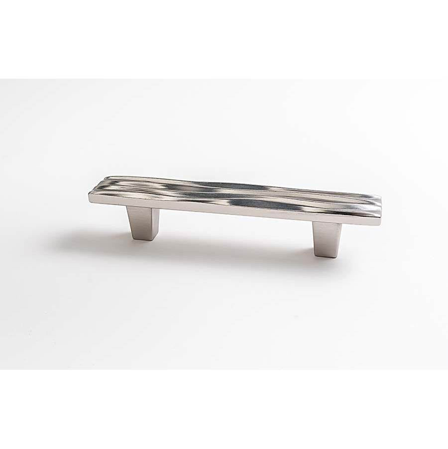 Du Verre - Wave Pull 3 3/4 Inch (c-c) - Satin Nickel - Satin Nickel