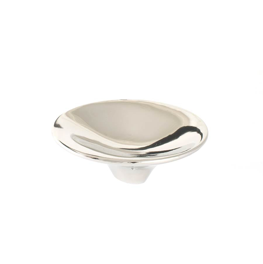 Du Verre - Lotus Knob 3 1/4 Inch - Polished Nickel - Polished Nickel