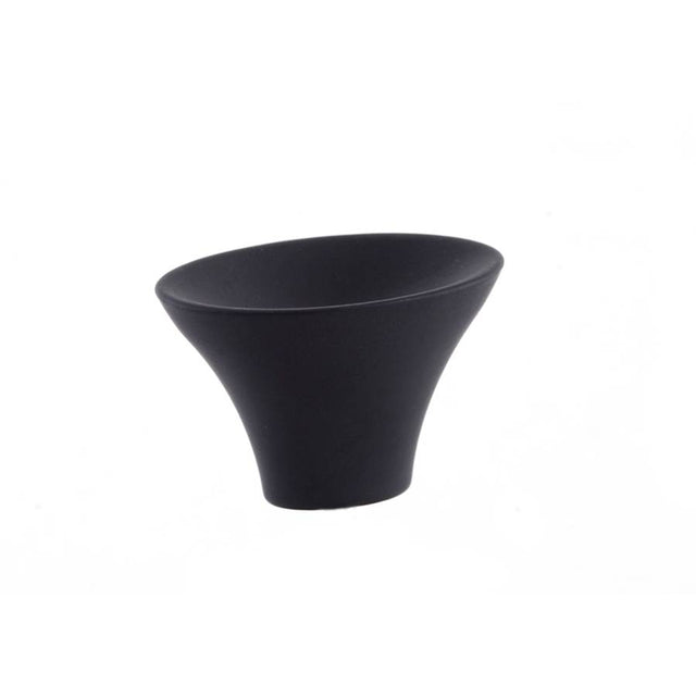 Du Verre - Lotus Knob 1 3/8 Inch - Black Matte - Black Matte