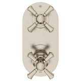 Oak Hill 2-Handle Thermostatic Valve Trim Only with Cross Handles