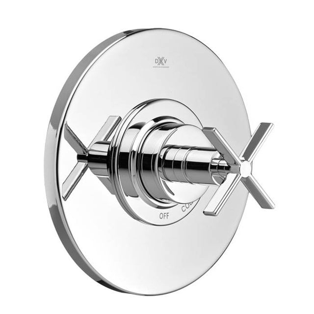 DXV - Percy Pressure Balanced Shower Trim with Cross Handle - Polished Chrome