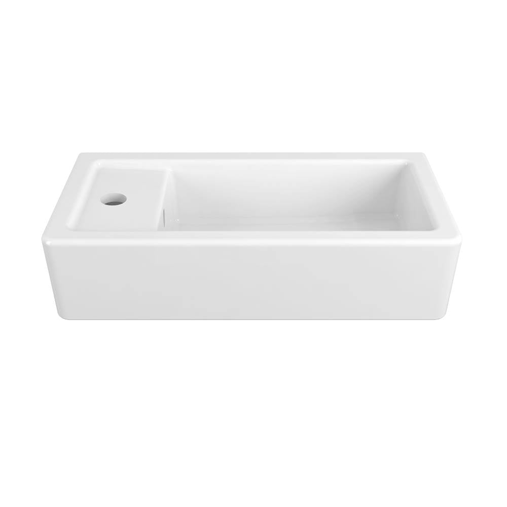 Cossu 20 in. Sink, 1-Hole with Left-Hand Drain
