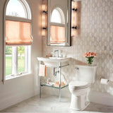 Wyatt 21 in. Console Legs with Glass Shelf