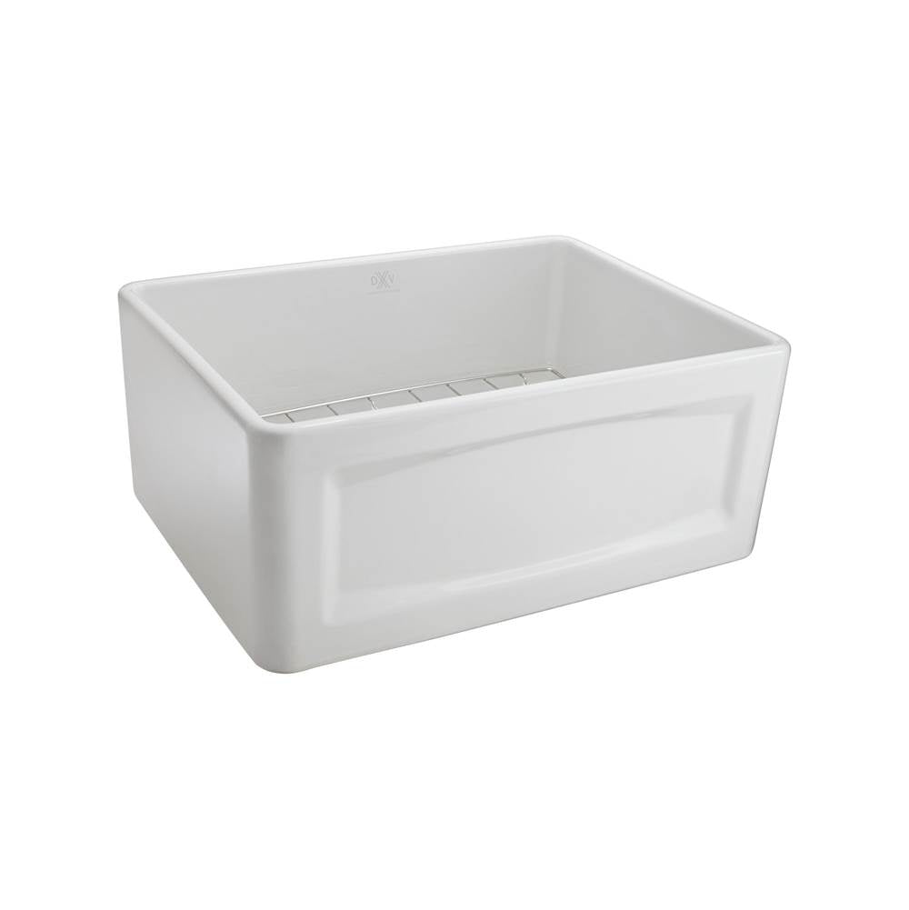 Hillside 24 in. Apron Kitchen Sink with Center Drain