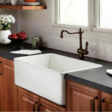 Hillside 30 in. Apron Kitchen Sink with Center Drain