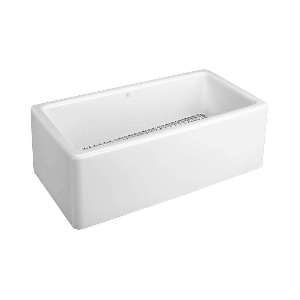 Hillside 30 in. Apron Kitchen Sink with Offset Drain