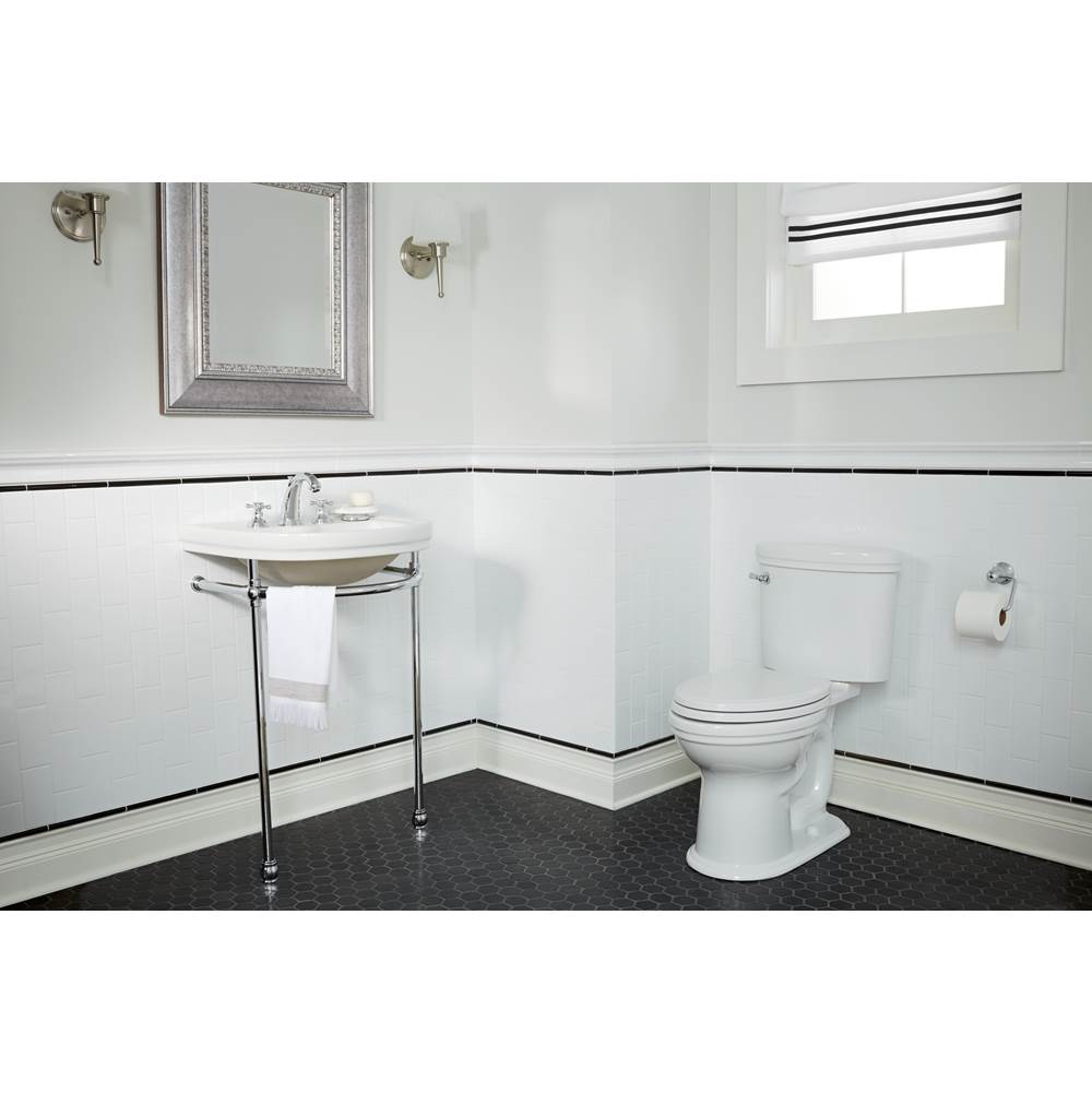St. George 24 in. Console Bathroom Sink, 3 Hole with Console Leg