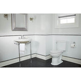St. George 24 in. Console Bathroom Sink, 3 Hole with Console Leg